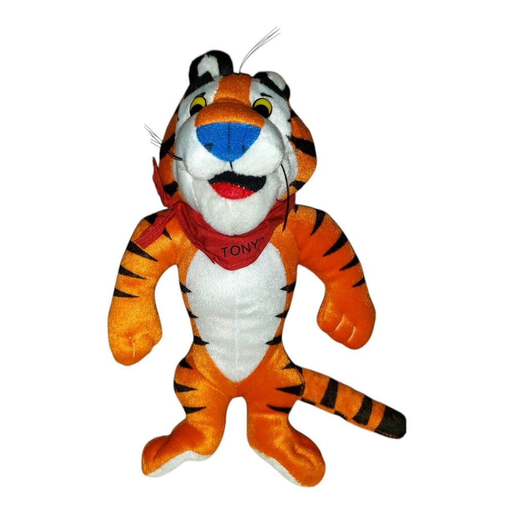 Vintage Tony the Tiger Plush Doll 1991, 9" Sasco, Frosted Flakes Kelloggs Cereal